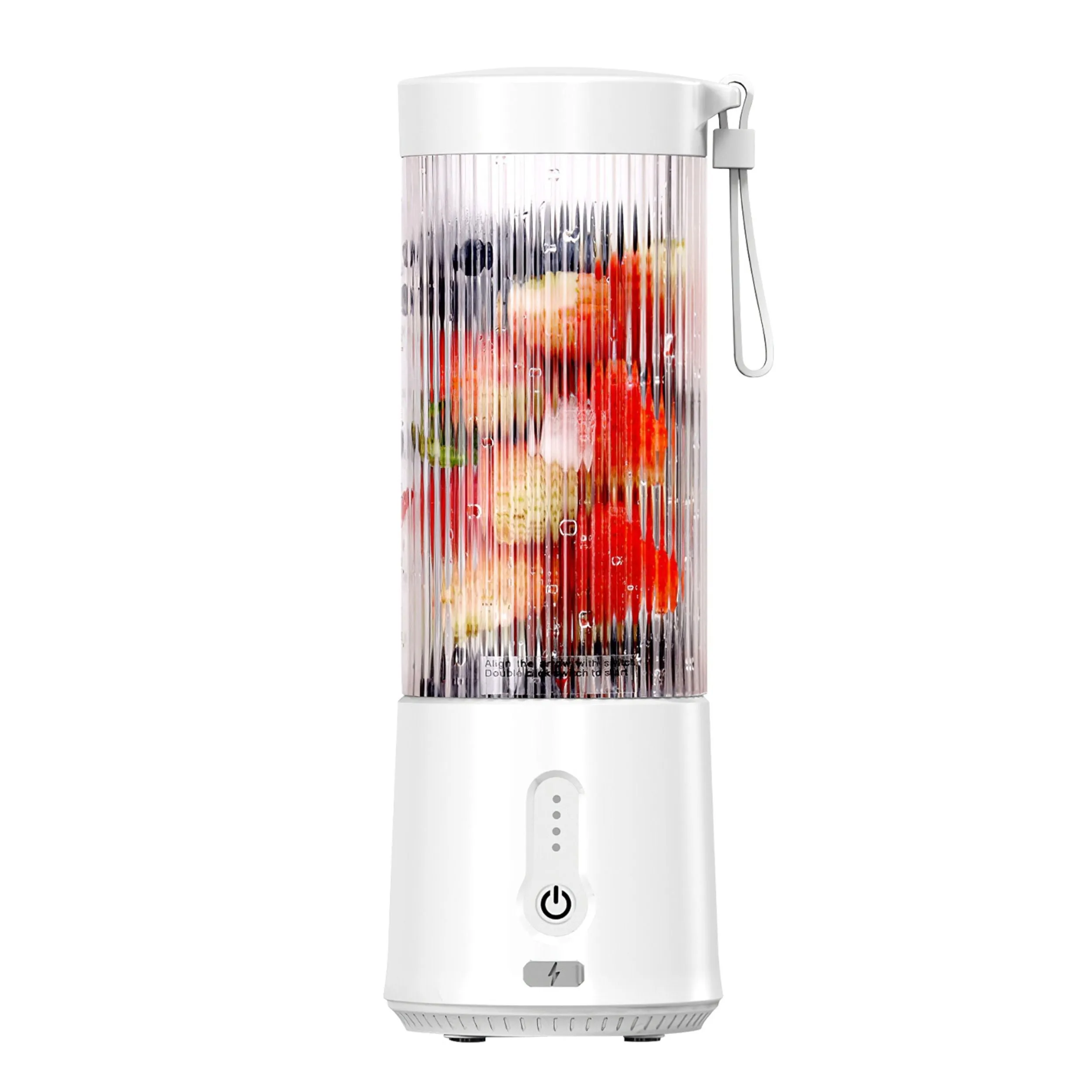Portable Fruit Blender - 450ML/15.2OZ, 6 Blades, Rechargeable - Perfect for Shakes, Smoothies, and Juice - Mini Mixer for Outdoor, Gym, Office