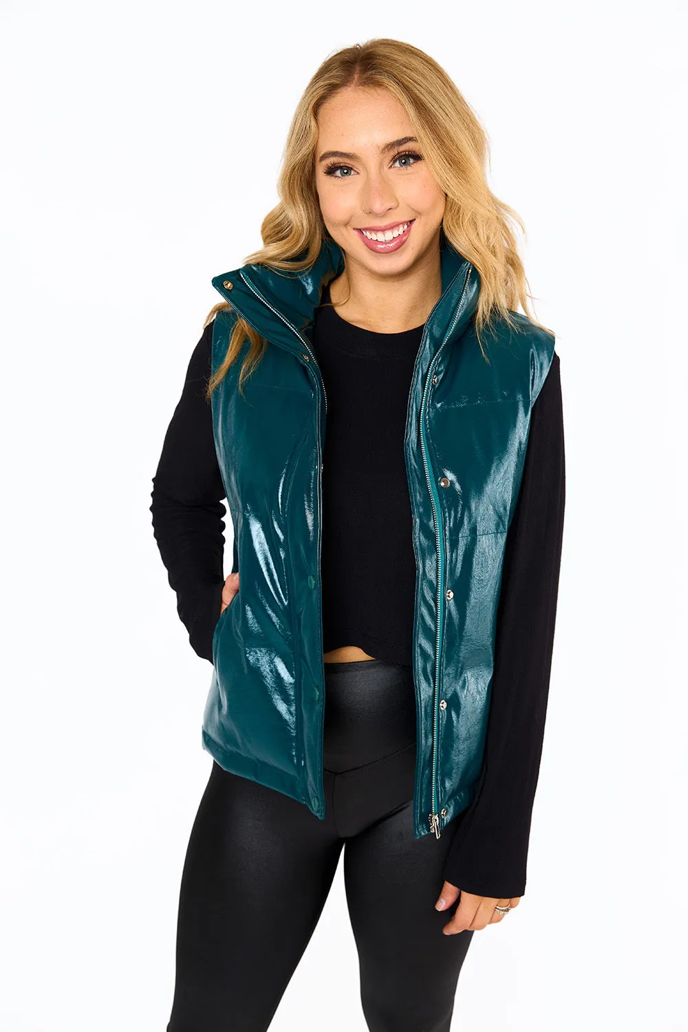 Powder Puff Vest - Jade