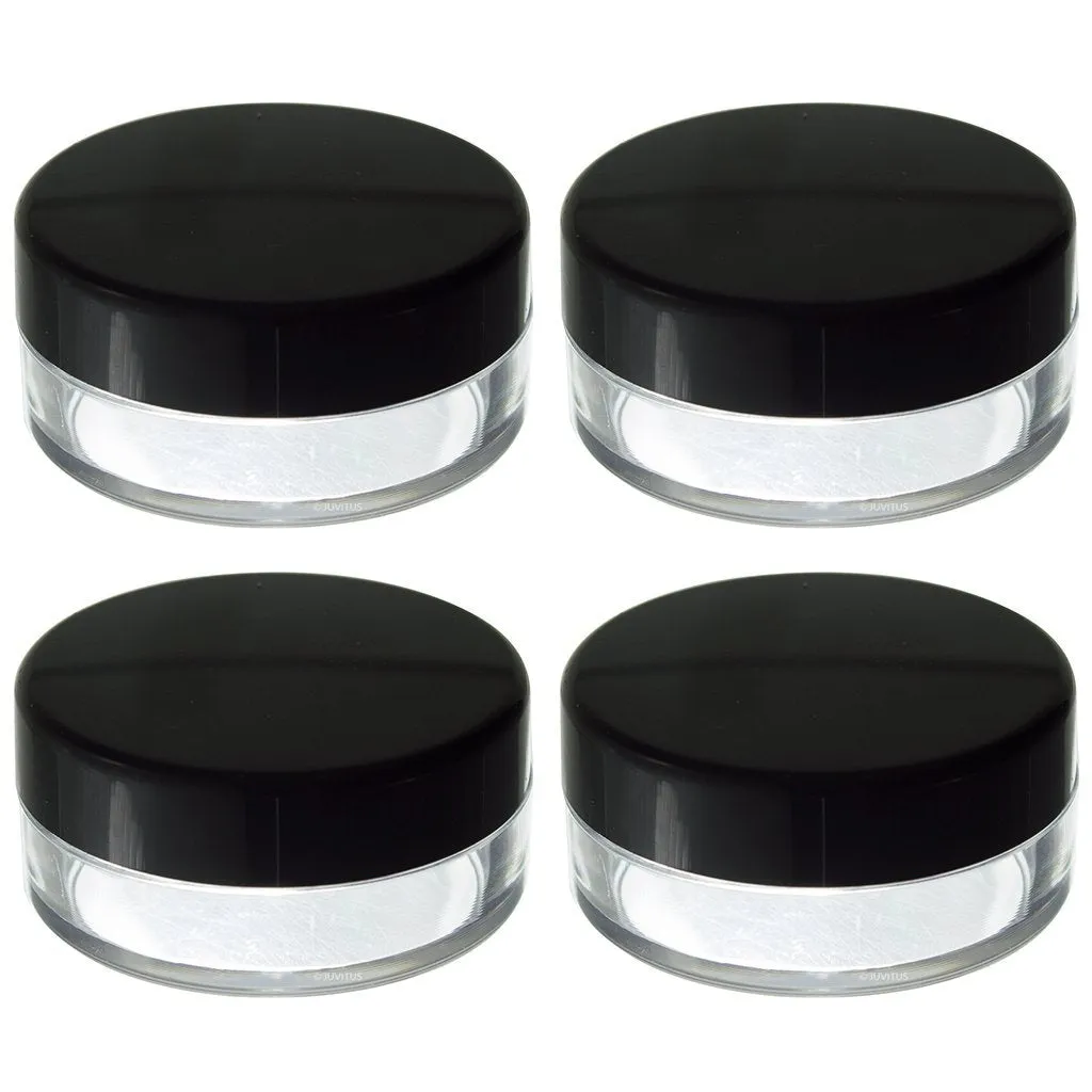 Powder Sifter Empty Refillable Cosmetic Makeup Jar (4 Pack) - 20 ml / 20 grams