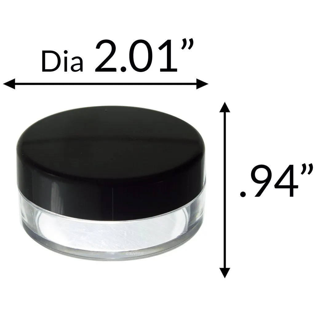Powder Sifter Empty Refillable Cosmetic Makeup Jar (4 Pack) - 20 ml / 20 grams