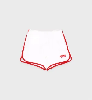 Prince Sporty Terry Short - White/Red