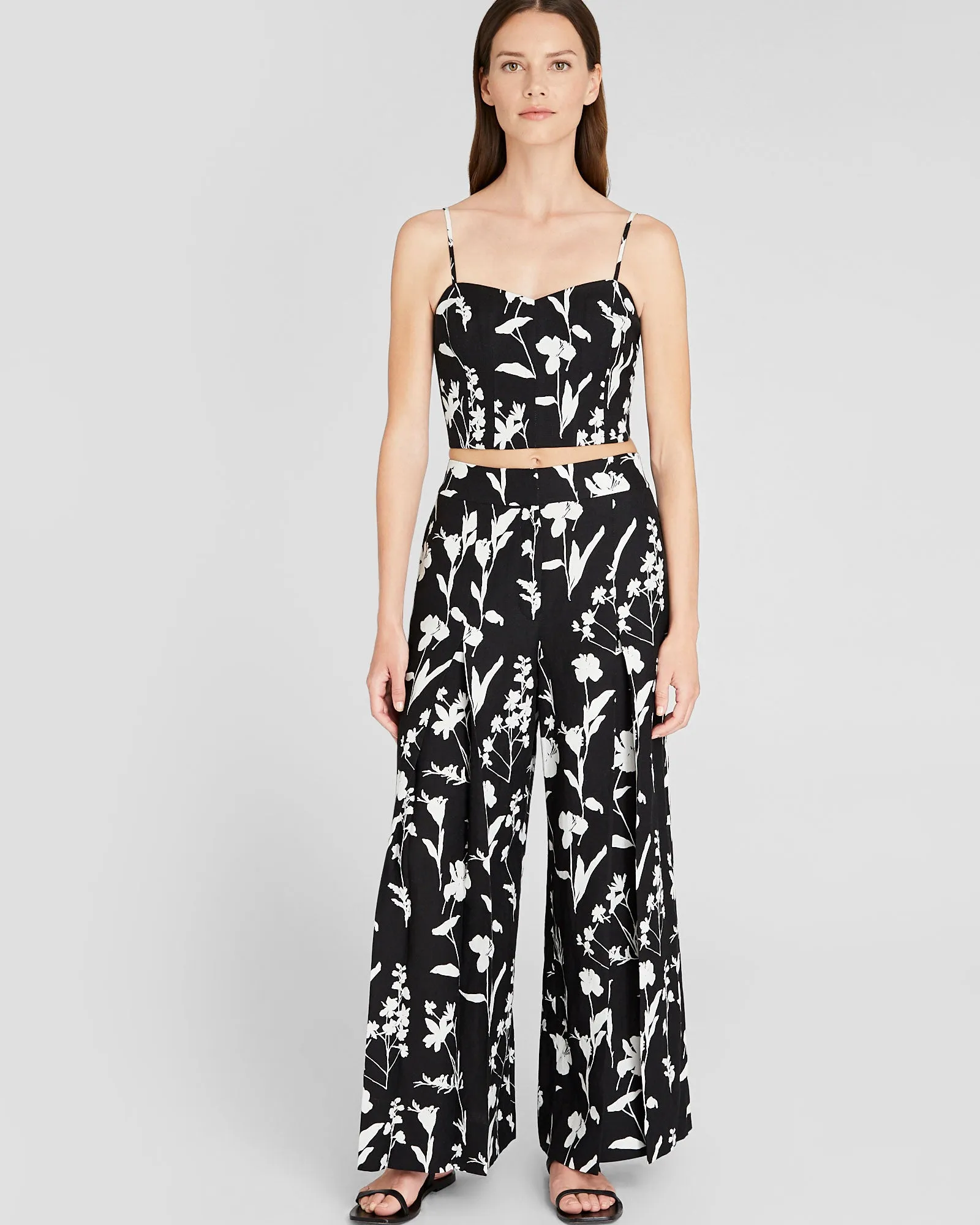 Printed Pleat Detail Elasticated Pant