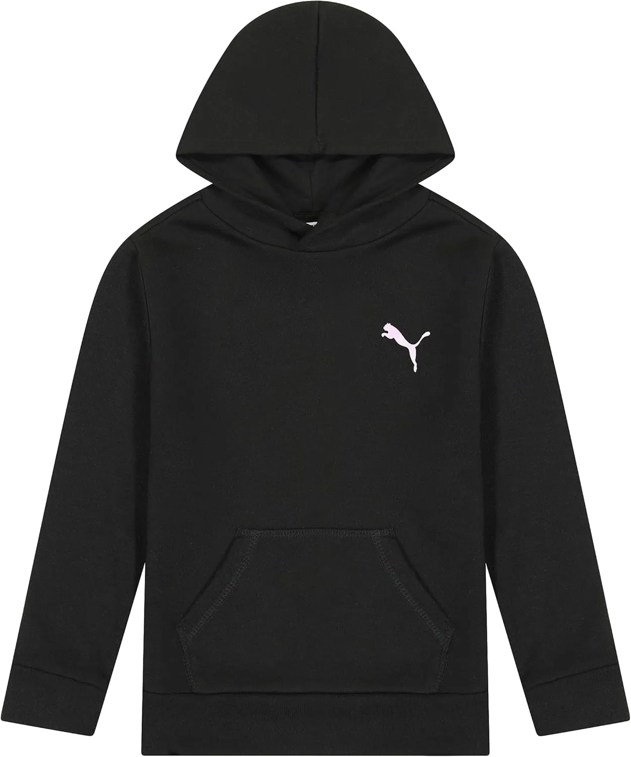 PUMA Girls' Core Logo Fleece Pullover Hoodie