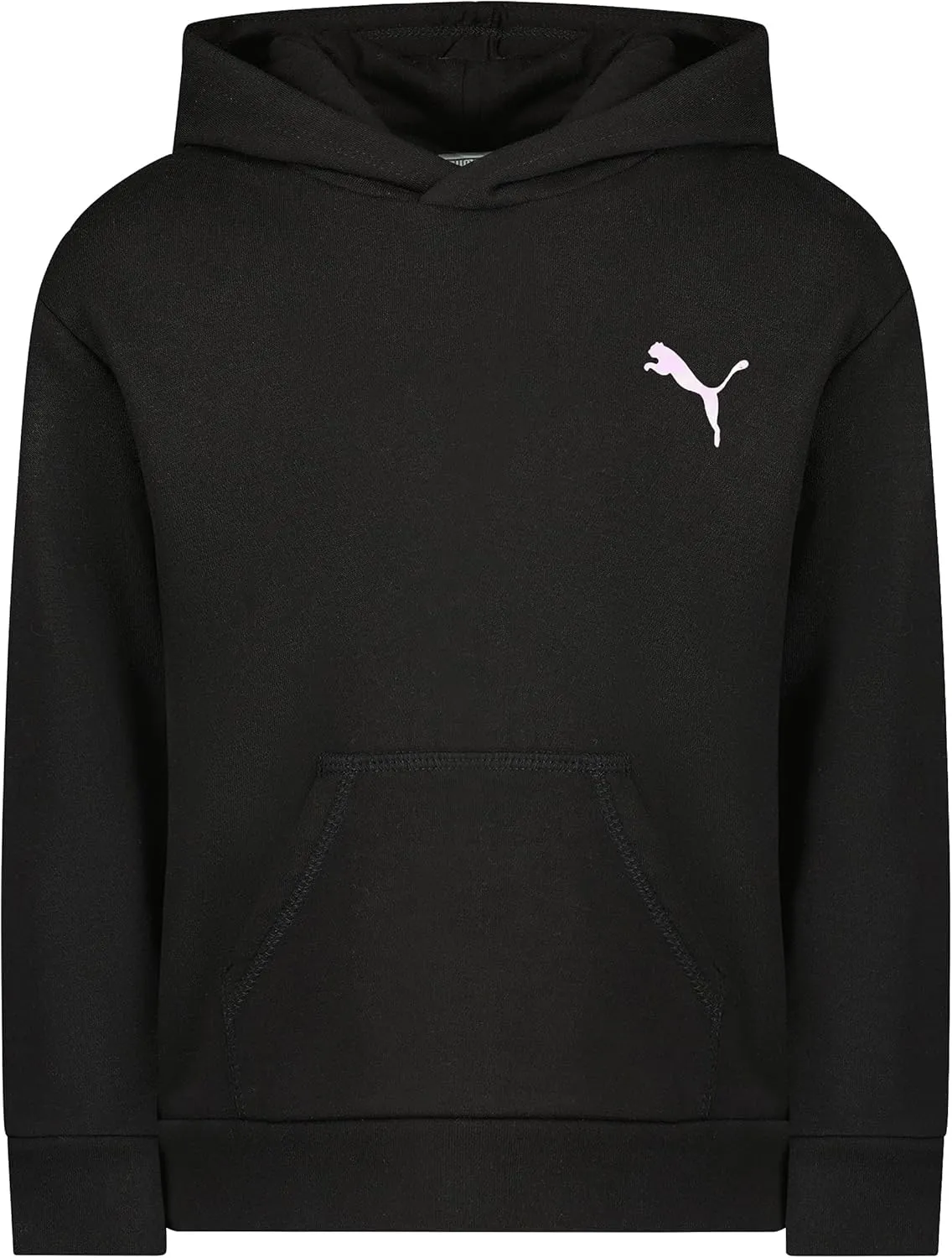 PUMA Girls' Core Logo Fleece Pullover Hoodie