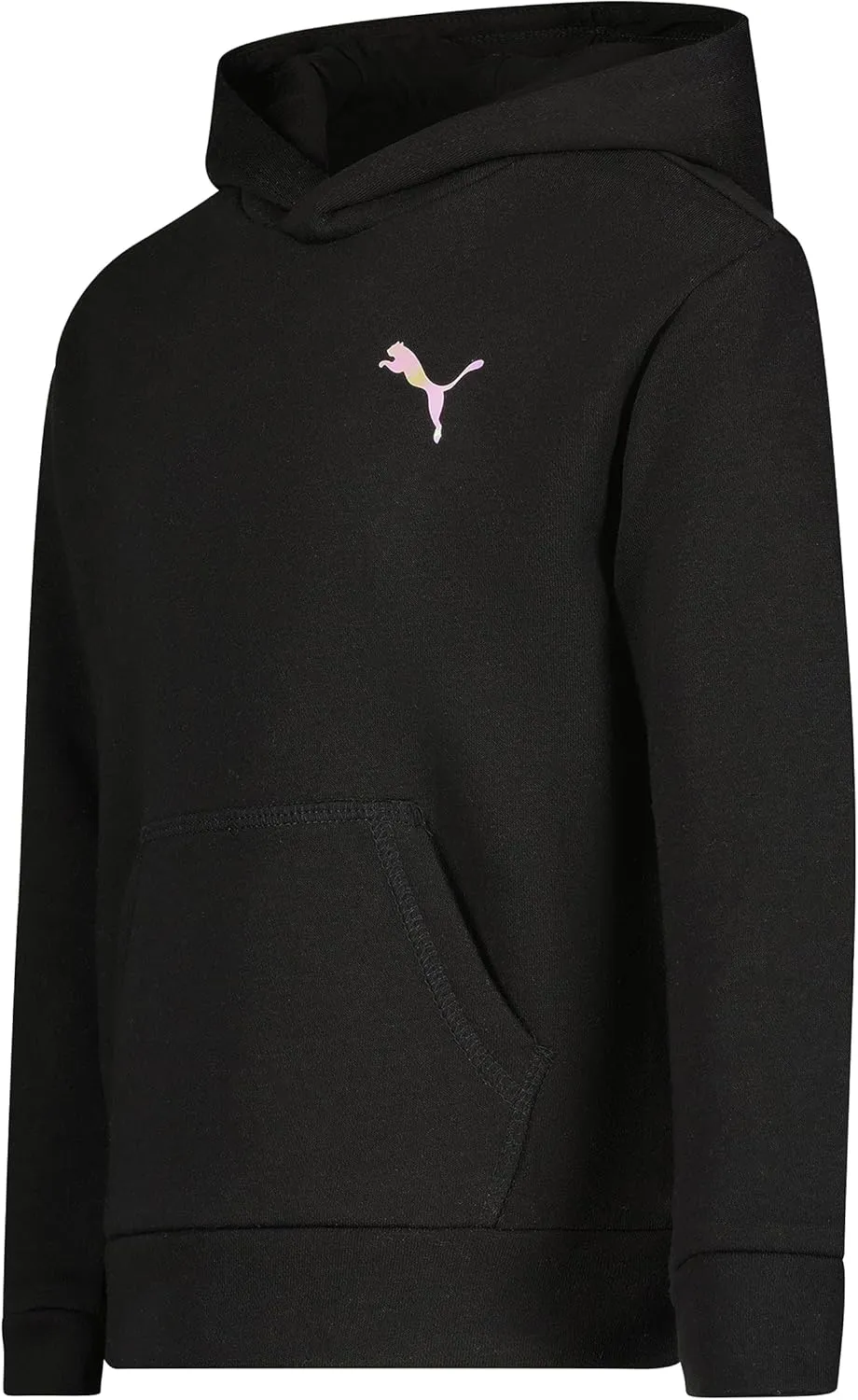 PUMA Girls' Core Logo Fleece Pullover Hoodie