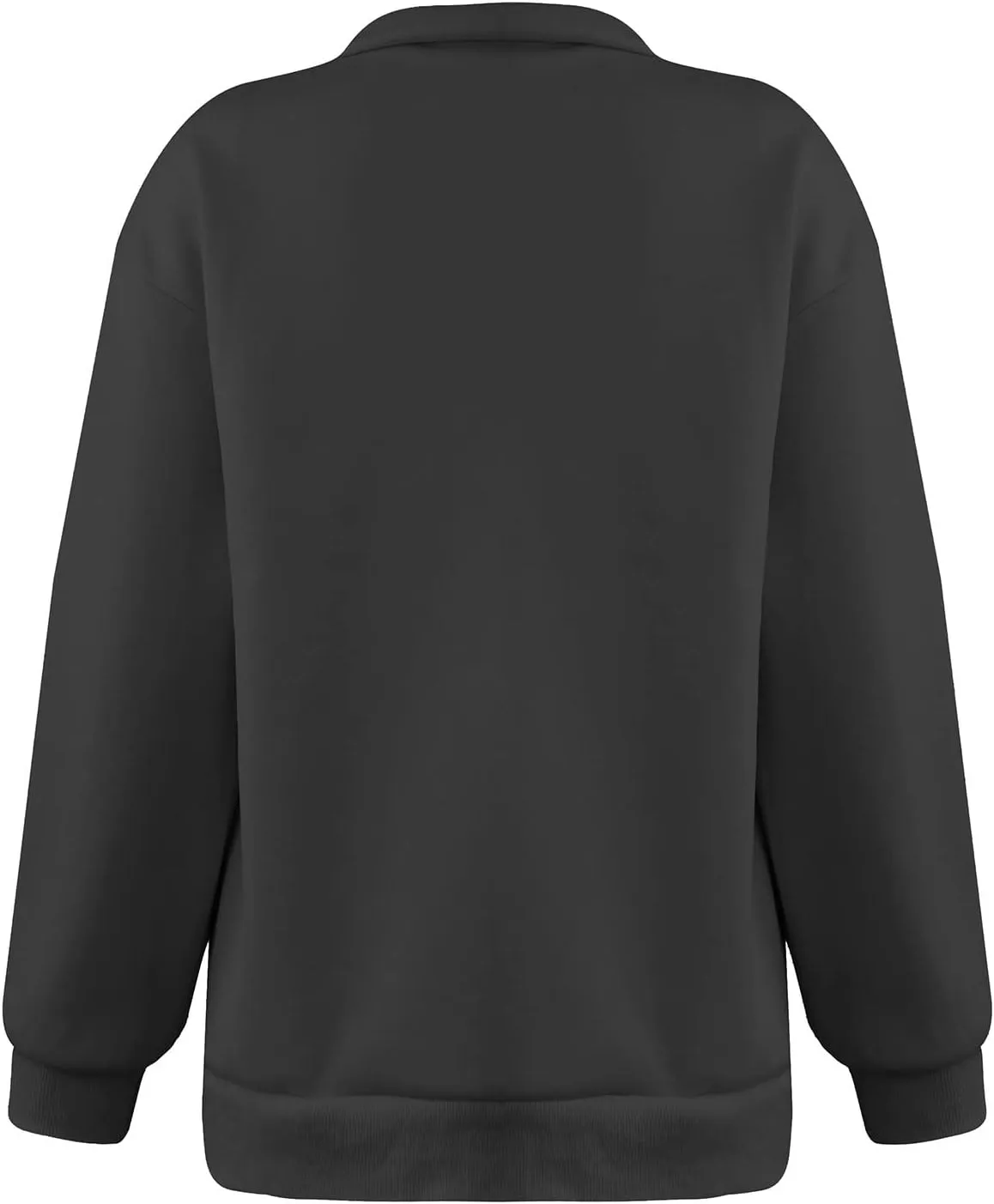 Quarter Zip Pullover for Women Fall Long Sleeve Sweaters Drop Shoulder Y2k Half Zip Blouses Casual Sweatshirt