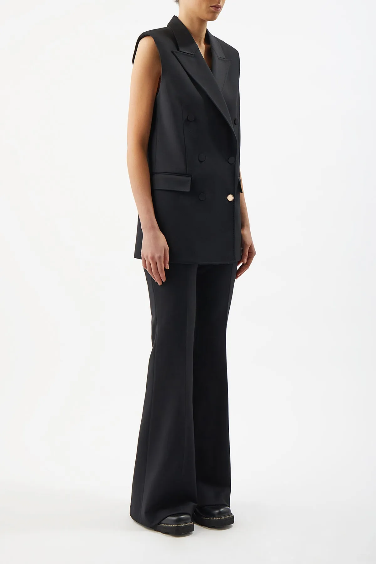 Rhein Pant in Black Sportswear Wool
