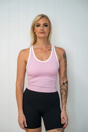 Ria Short Ribbed Muscle Singlet