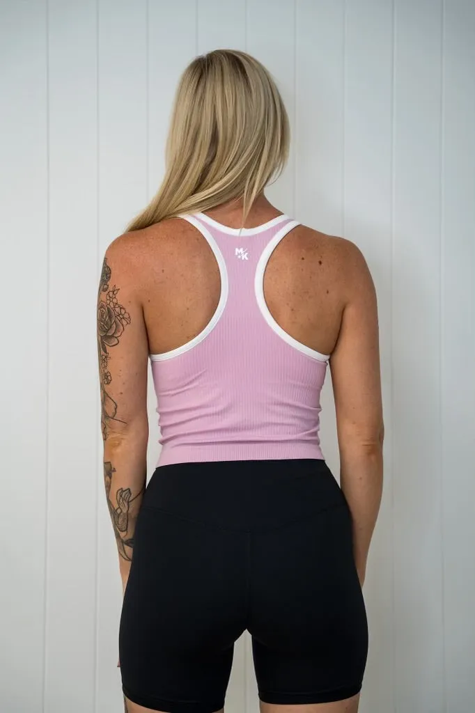 Ria Short Ribbed Muscle Singlet