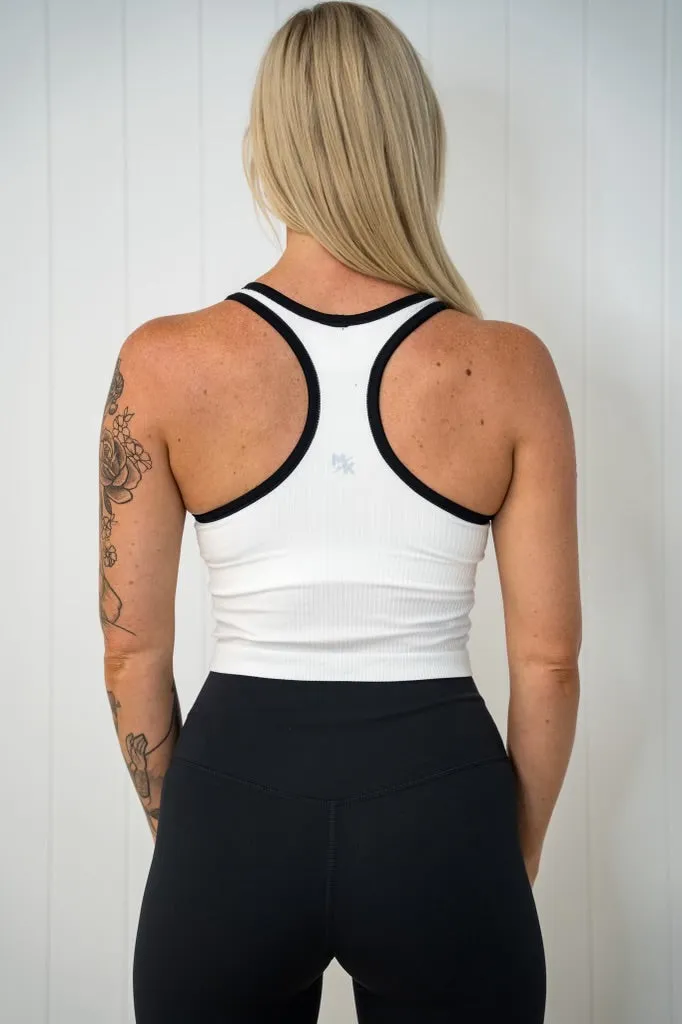 Ria Short Ribbed Muscle Singlet