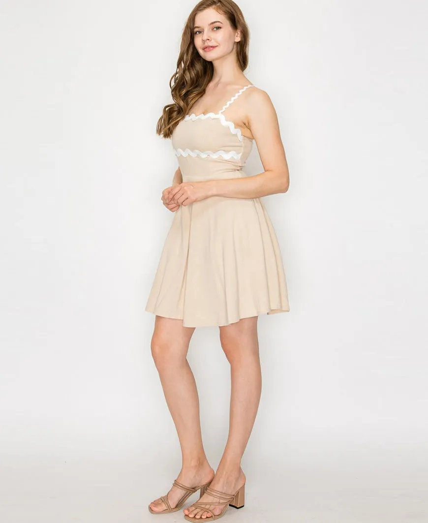 Ric Rac Taupe Dress