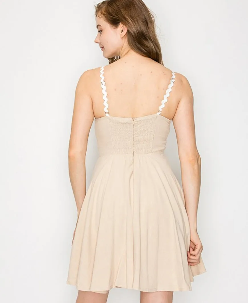 Ric Rac Taupe Dress
