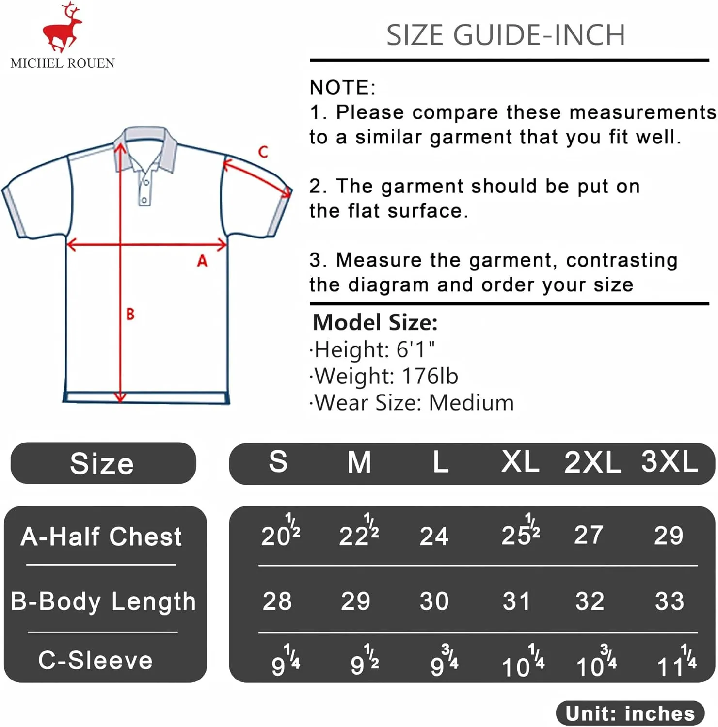 Rouen Polo Shirts for Men Dry Fit Performance Moisture Wicking Casual Jacquard Heather Collared Mens Golf Shirts Short Sleeve