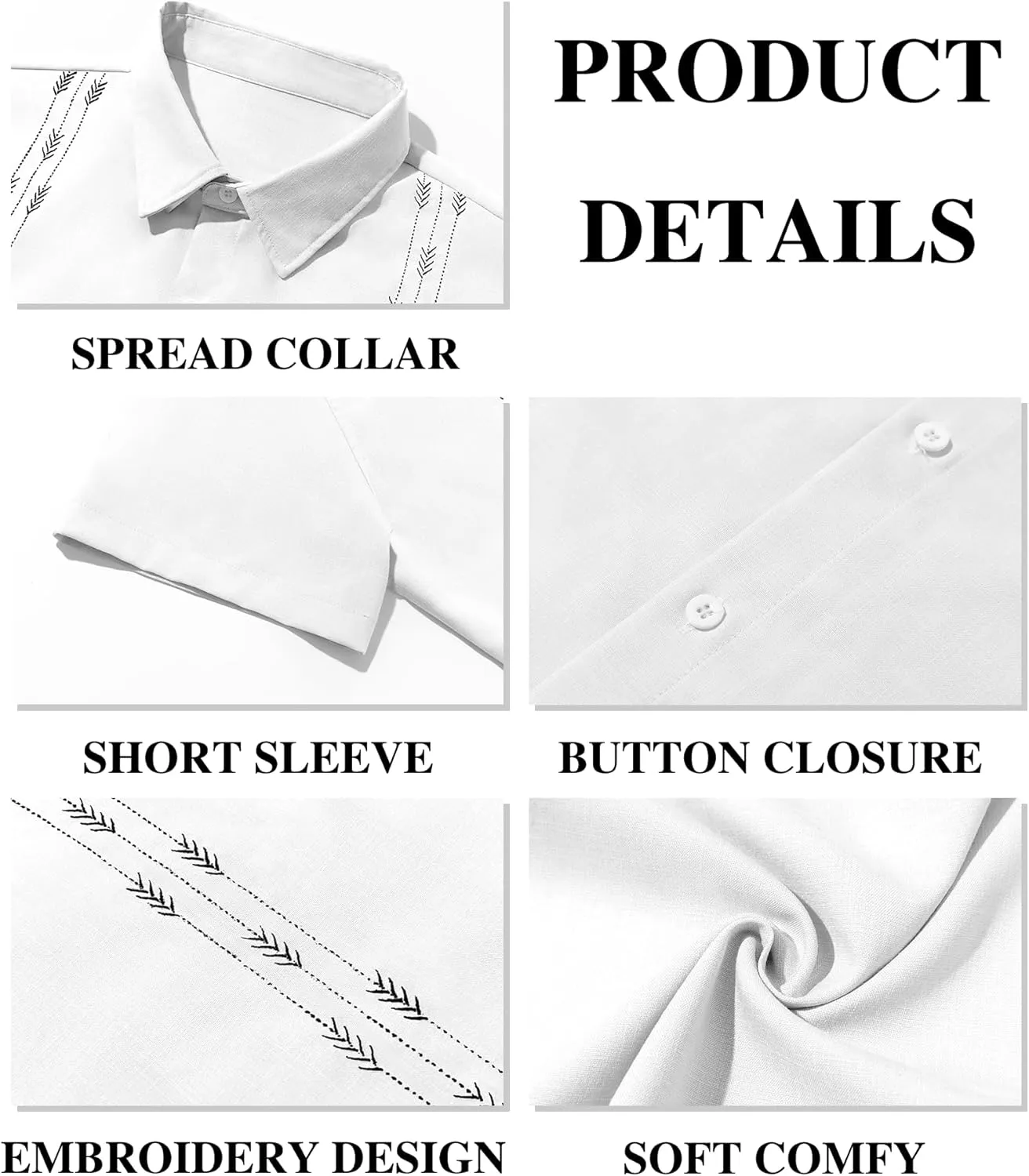 Runcati Mens Short Sleeve Guayabera Shirts Button Down Cuban Casual Mexican Shirts Summer Beach Wedding Linen Tops