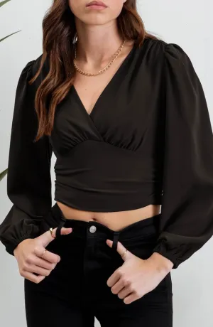 Serene Wrap Crop Top