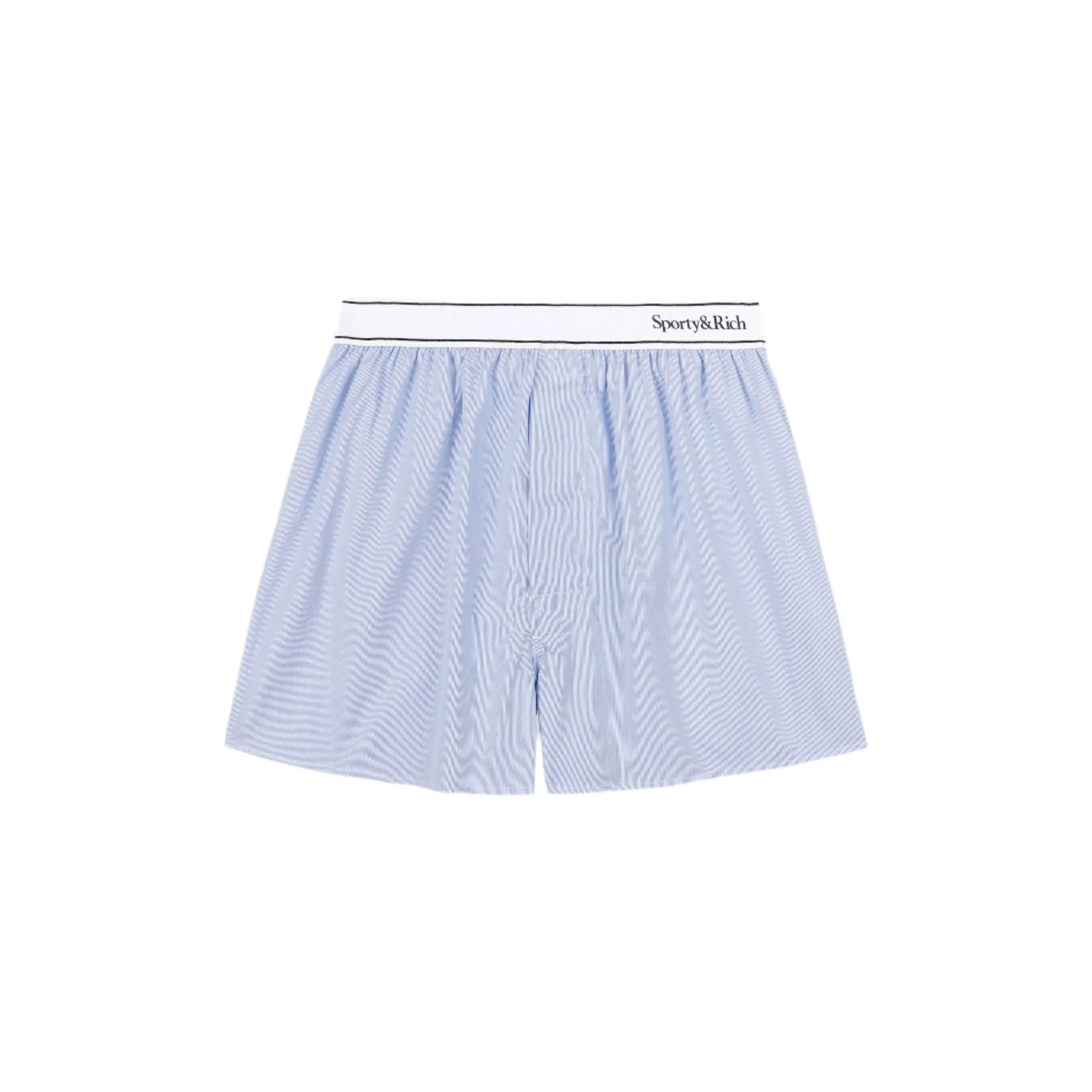 Serif Logo Boxer Shorts (Blue/White Thin Stripe Black)