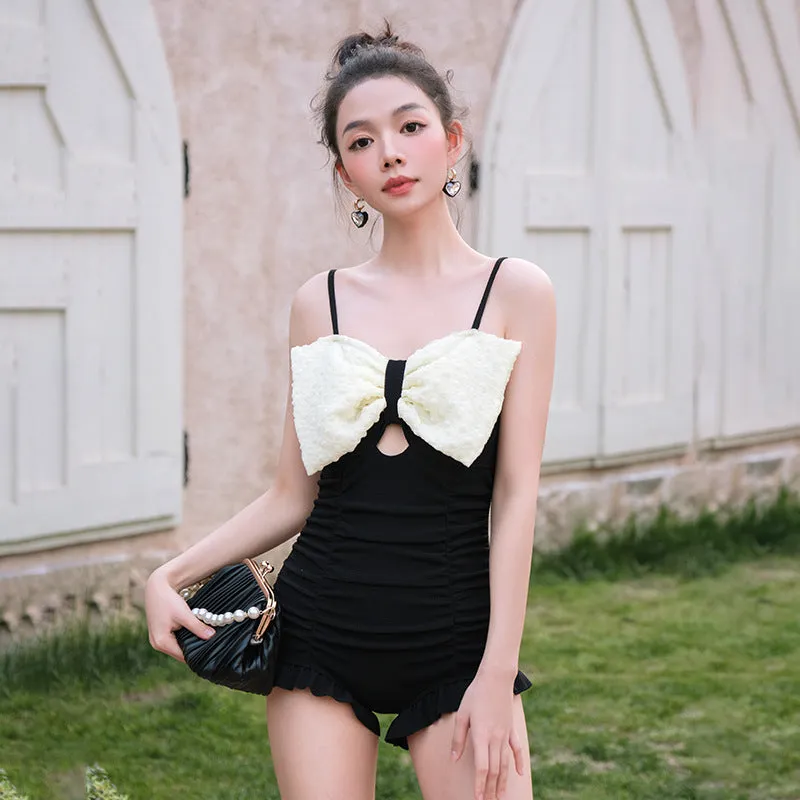 Sexy Backless Long Sleeve Chic Swimsuit Dress