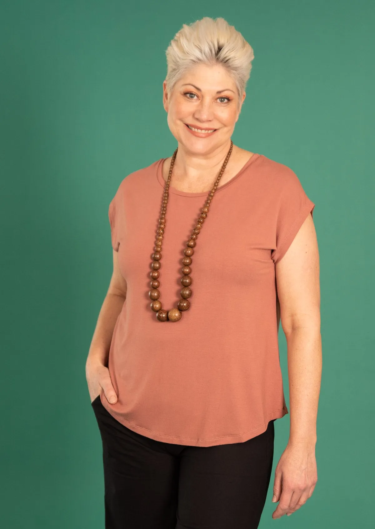 Shell T-shirt Dusty Rose