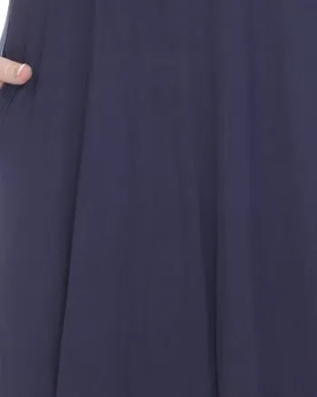 Short Sleeve Midi Dress | Navy