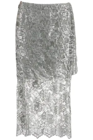 silver lace midi skirt 250WCS00253VVP001AA SILVER