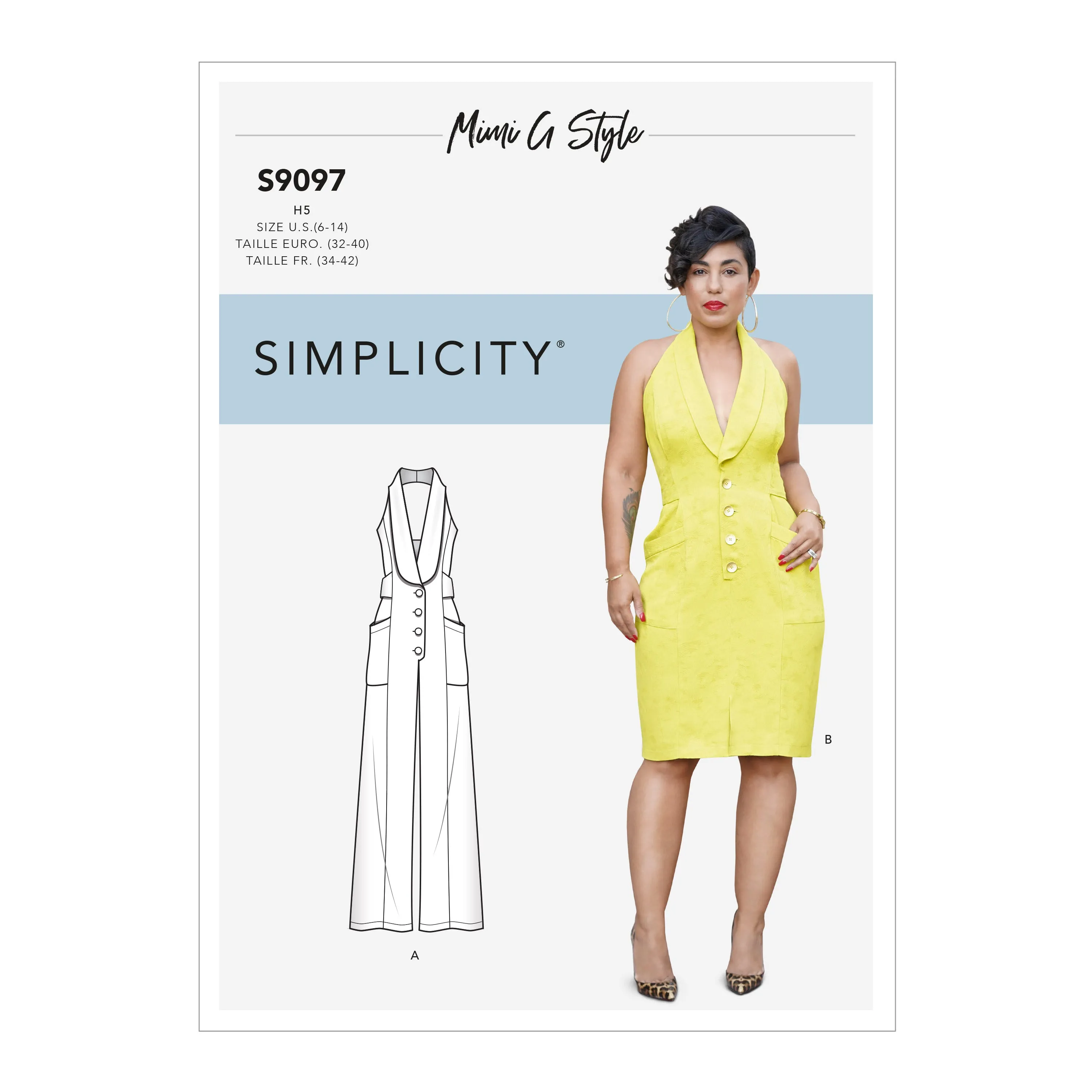 Simplicity Pattern 9097  Misses' Dress & Jumpsuit By Mimi G Style