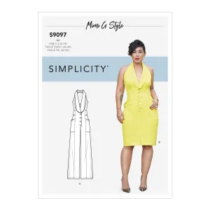 Simplicity Pattern 9097  Misses' Dress & Jumpsuit By Mimi G Style