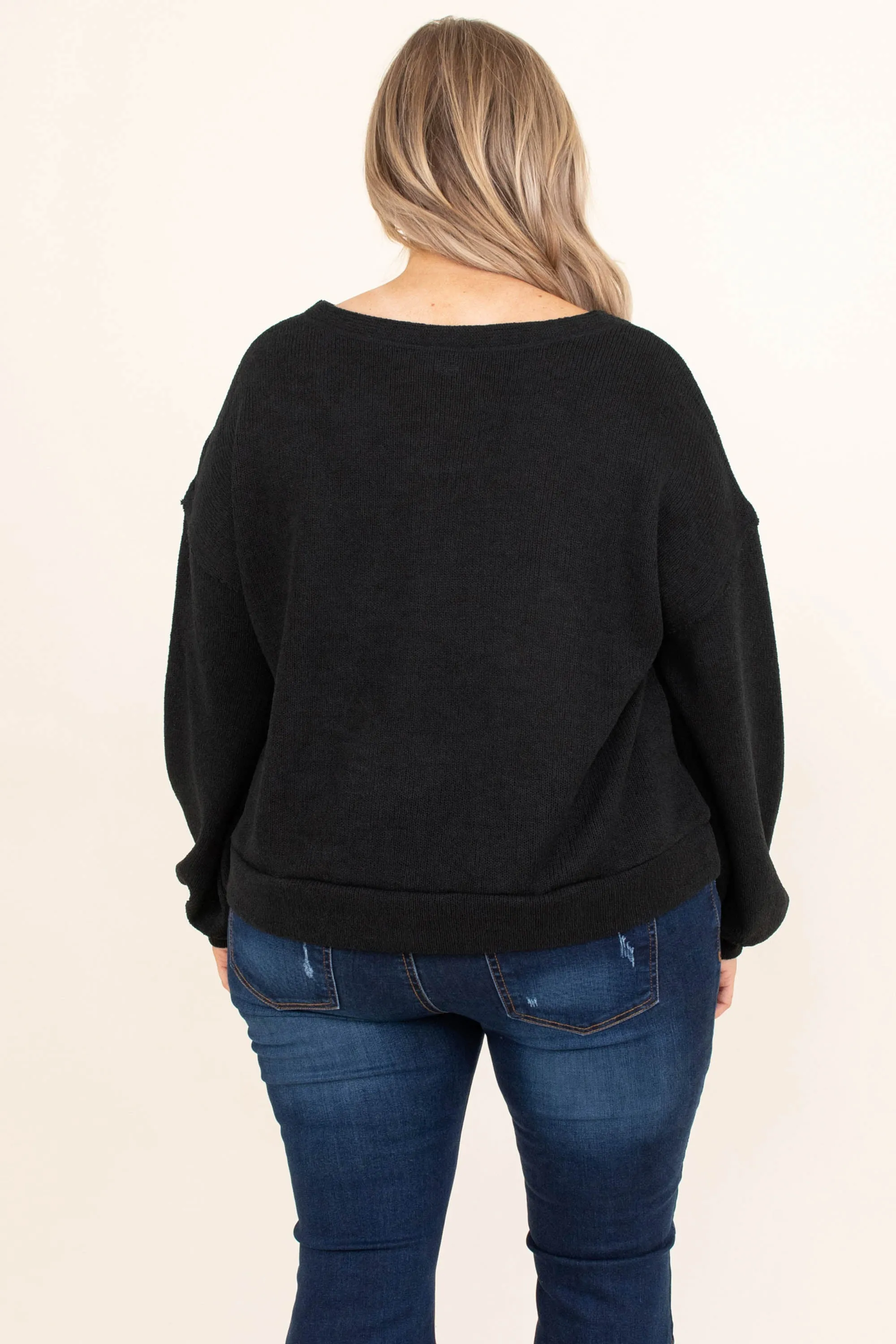 South For The Winter Sweater, Black