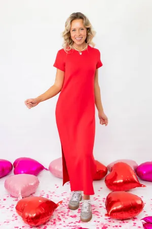 Spanx Red AirEssentials Maxi Dress