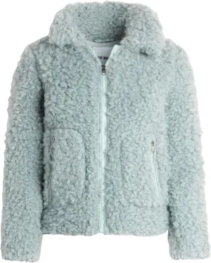 Steve Madden Girls' Jacket  Zip Up Sherpa Fleece Sweatshirt Jacket  Casual Teddy Coat for Girls (4-16)