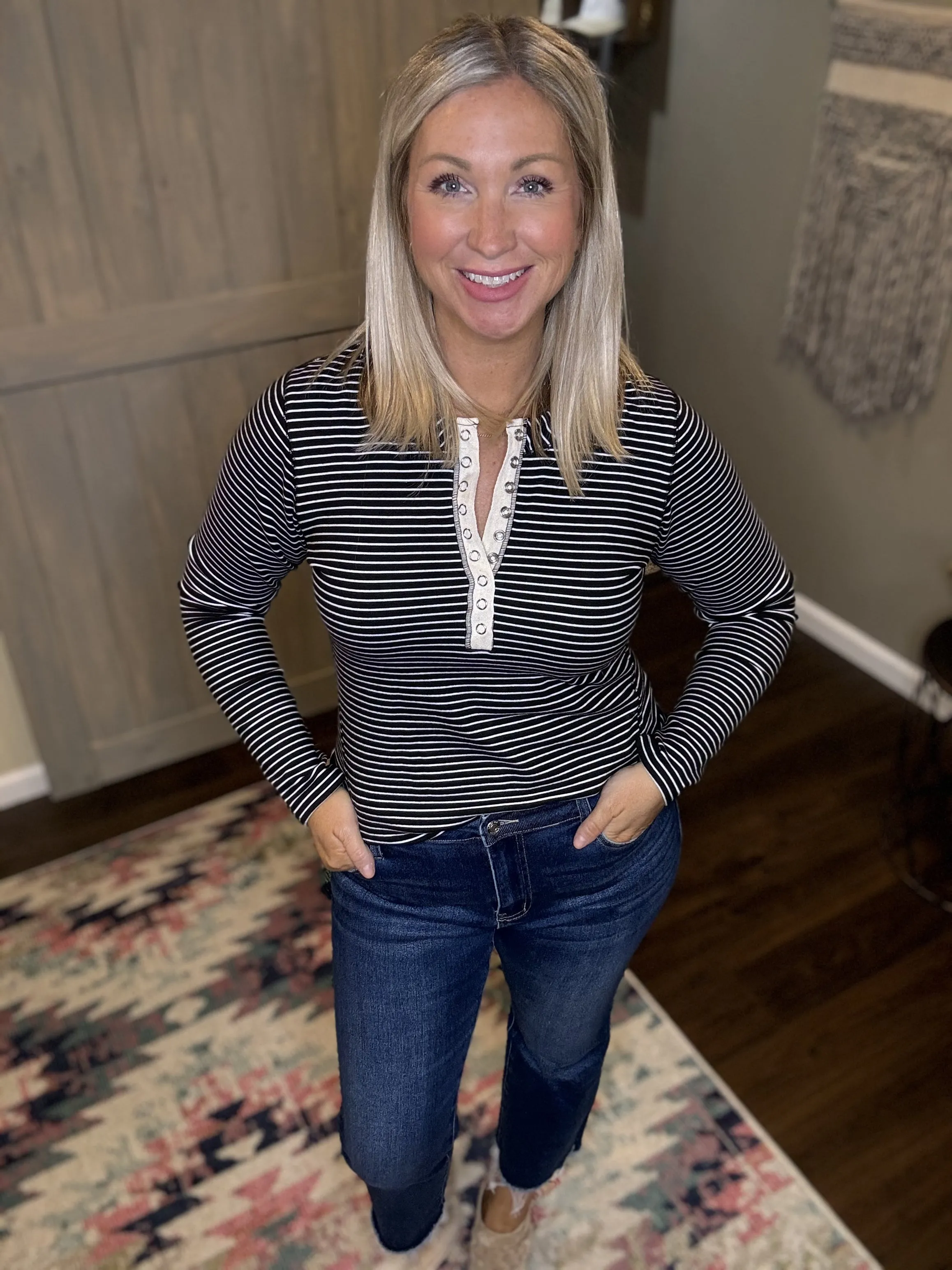 Striped Henley
