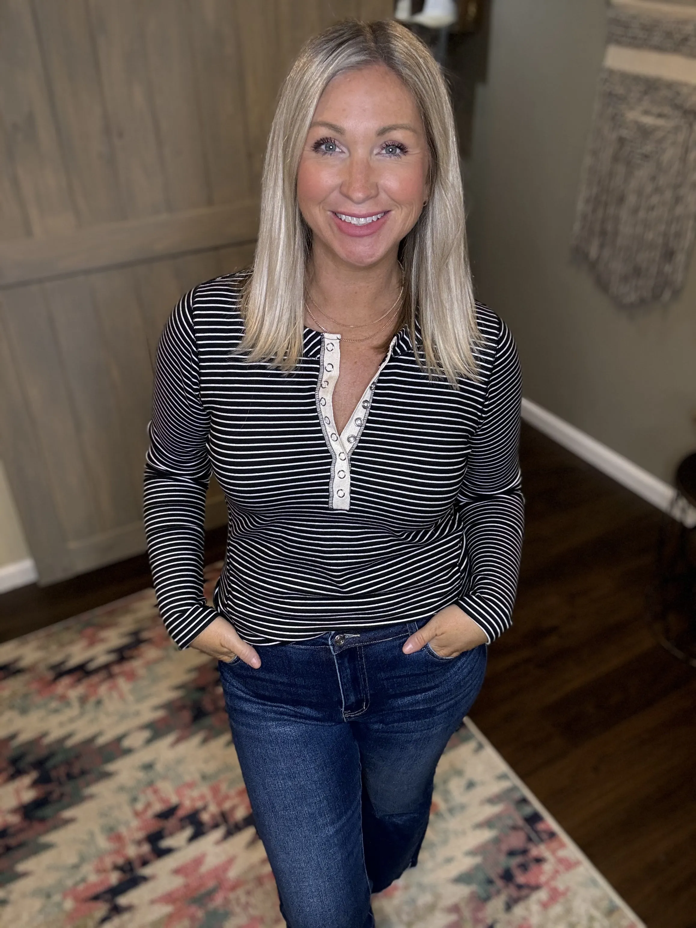 Striped Henley