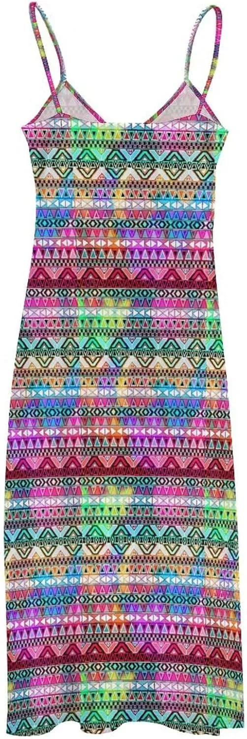 Succulents Pattern Long Dress Woman Fit Gowns V Neck Wrap Maxi Skirts Summer Gown Working Dresses