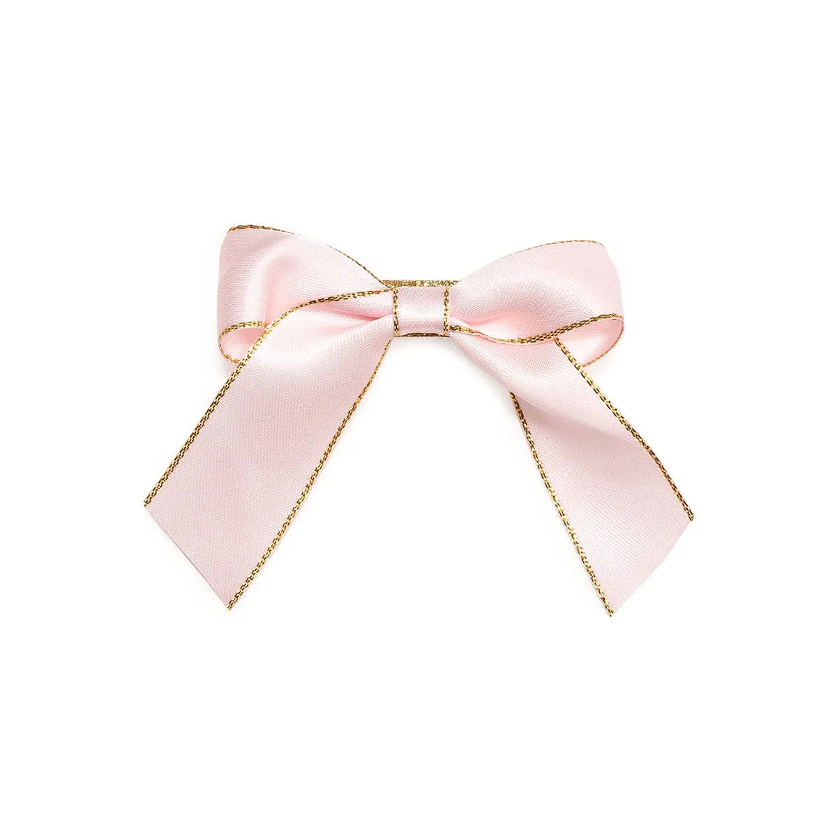 Sweet Wink - Blush Coquette Christmas Bow Clip - Kids Holiday Hair Clip