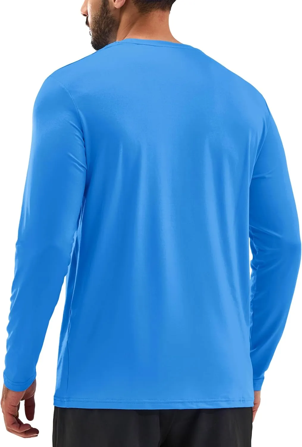 TACVASEN Men's Long Sleeve UPF 80  Shirts Sun Protection UV SPF Shirts Rash Guard Fishing Running Quick Dry Lightweight