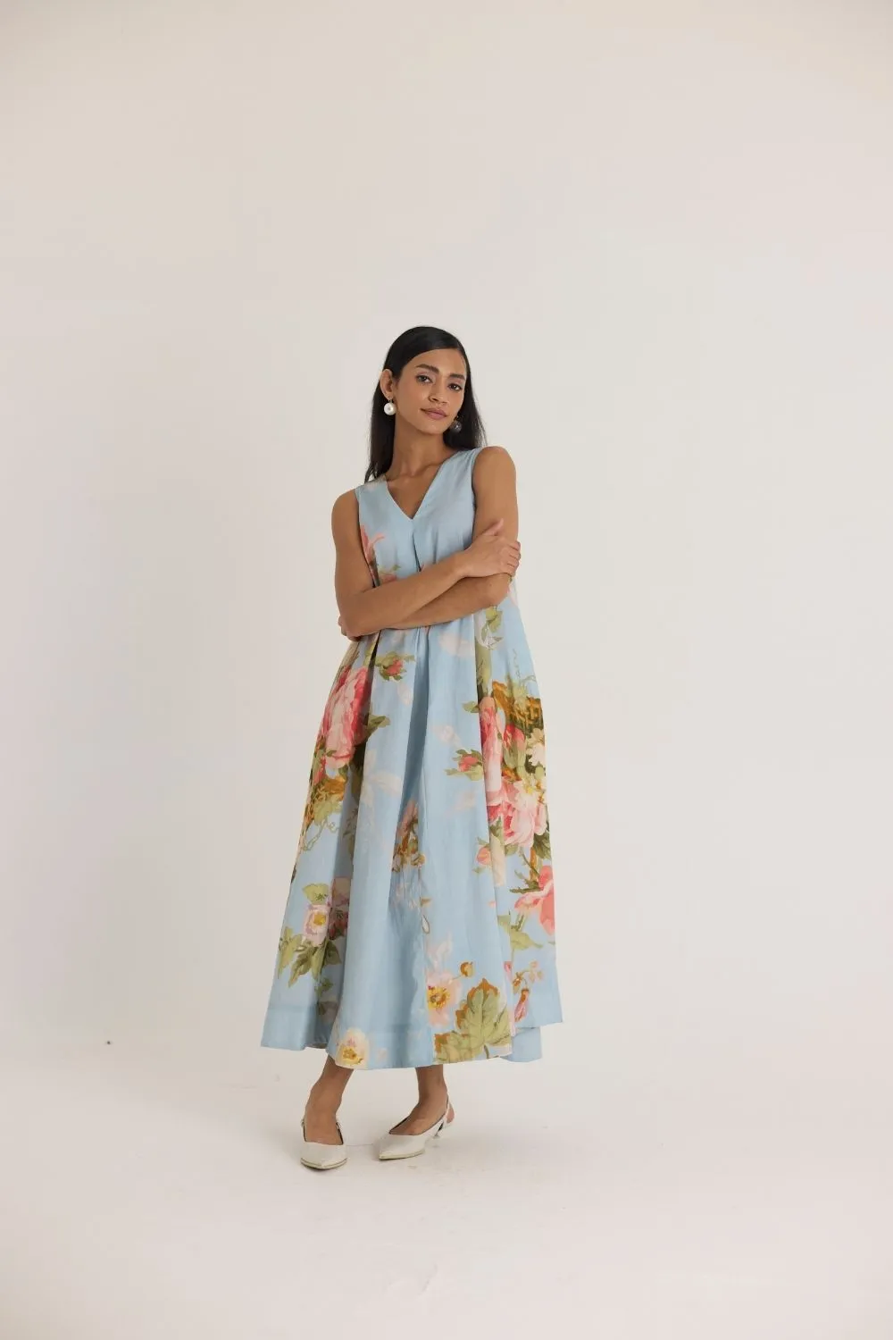 TAFFY V NECK DRESS
