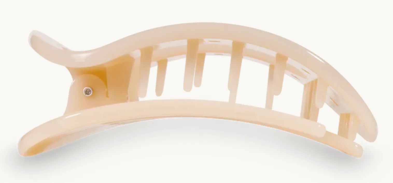 Teleties Almond Large Flat Round Clip