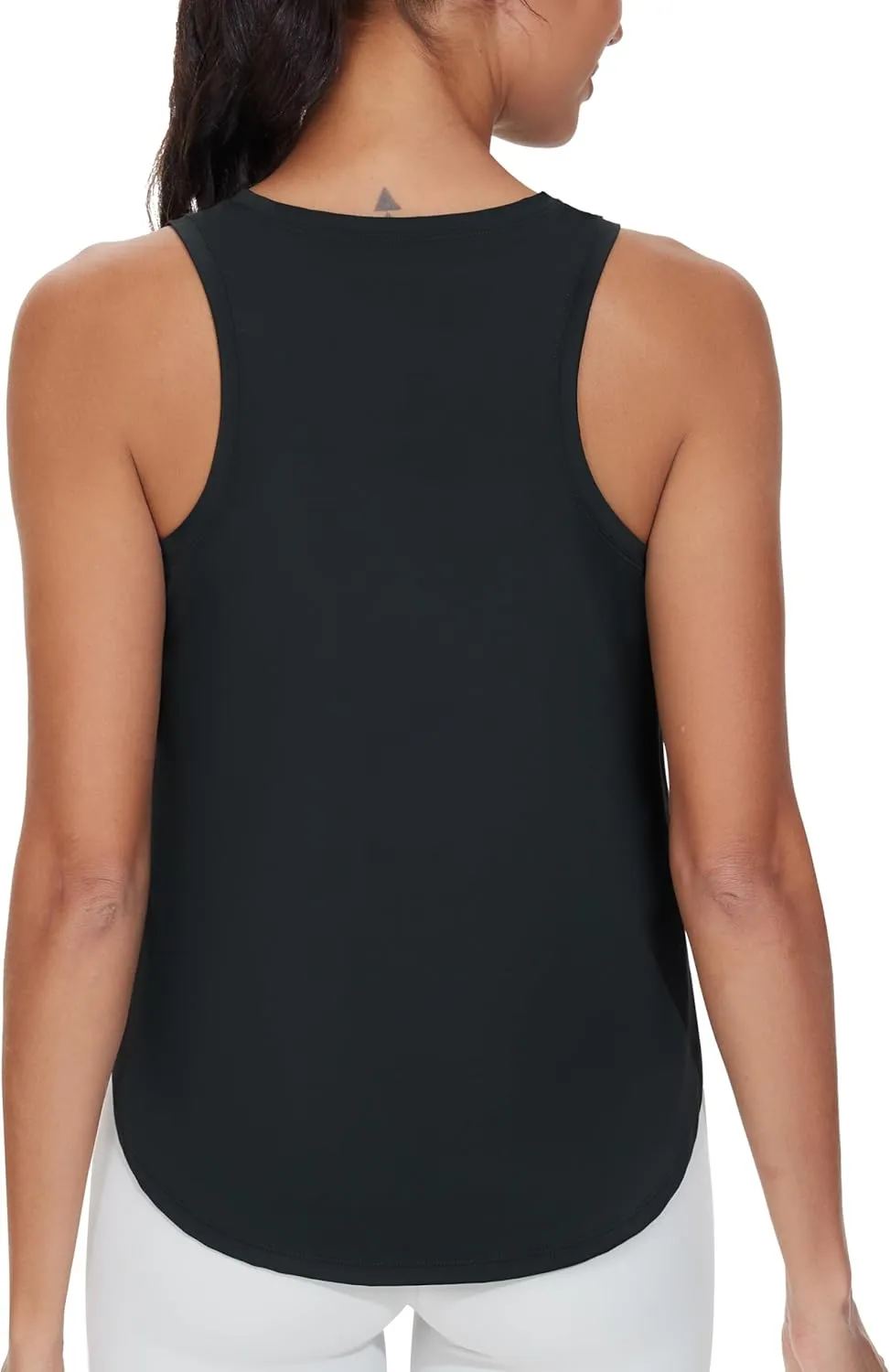 THE GYM PEOPLE Womens Racerback Workout Tank Tops Split Side Loose Fit Sleeveless Yoga Running Shirts with Curved Hem