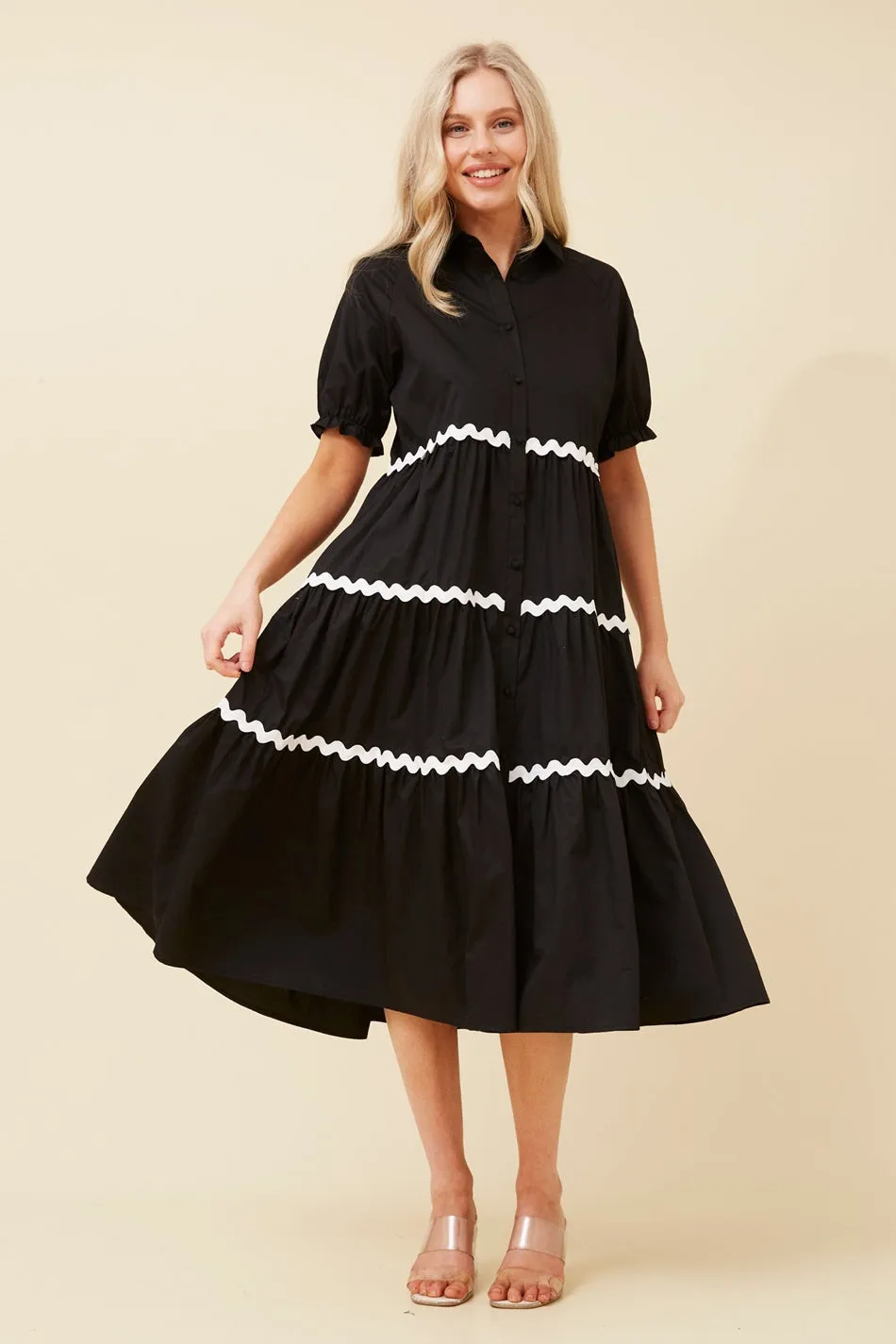 TIFFANY RIC RAC SHIRT DRESS
