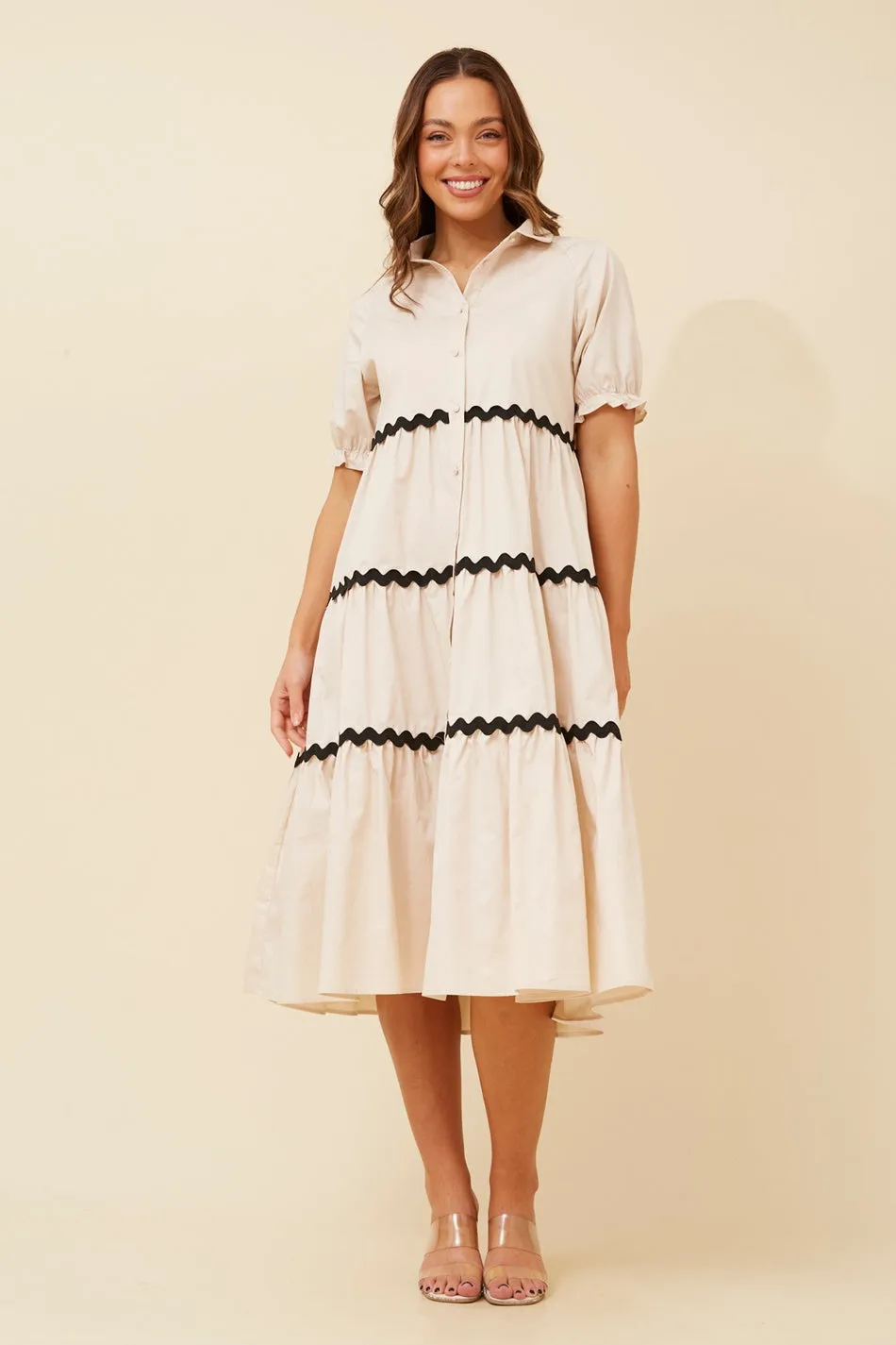 TIFFANY RIC RAC SHIRT DRESS