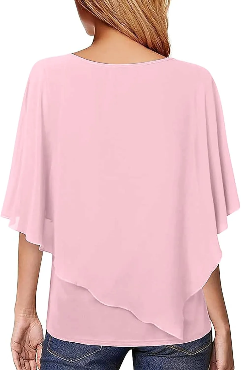 Tshirt Dress Women Plain Short Sleeve Batwing Sleeve Daily Dating Cute Blouses for Women Dressy Casual
