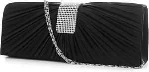 VALICLUD Fashionable Women's Clutch Purses Bridal Evening Clutch Bag Metal Zipper Closure