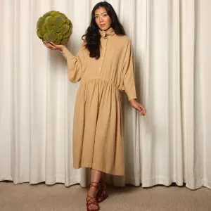 Vintage 70's Philippe Salvet France Draped Dolman Dress