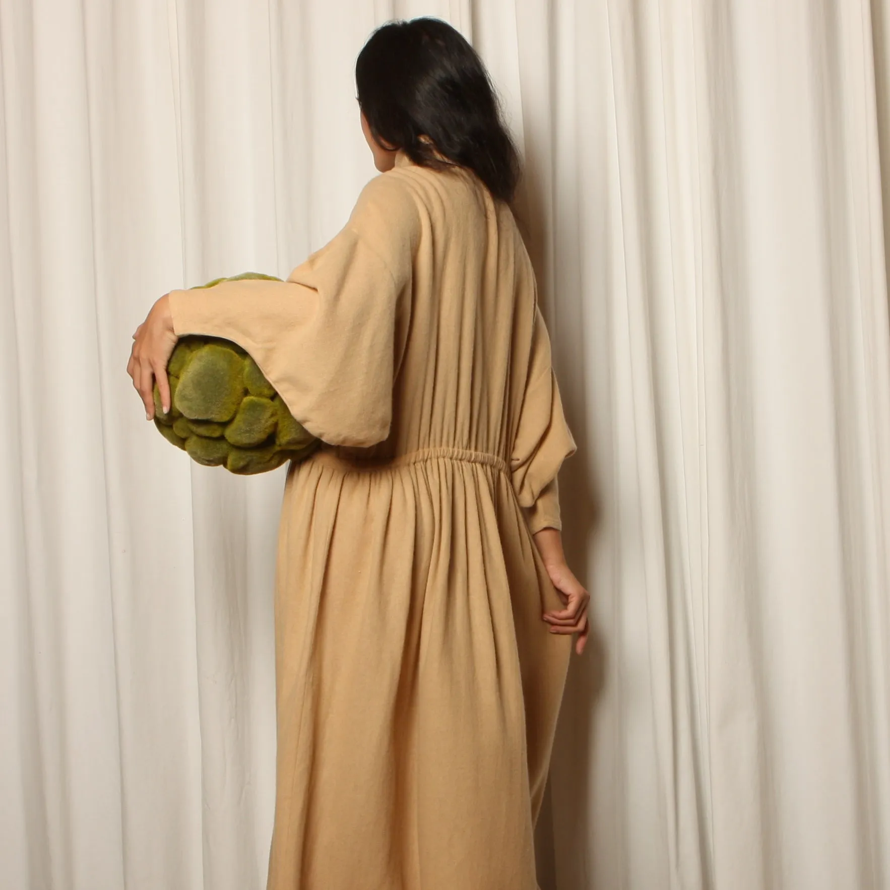 Vintage 70's Philippe Salvet France Draped Dolman Dress