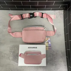 Waist bags, Pink Fanny Pack Belt Bag for Women I Cross Body Fanny Packs for Women - Crossbody Bags small Waist Bag Men - Fashion Waist Pack Bum Bag - Hands Free for Hiking, Running, Halloween & Travel