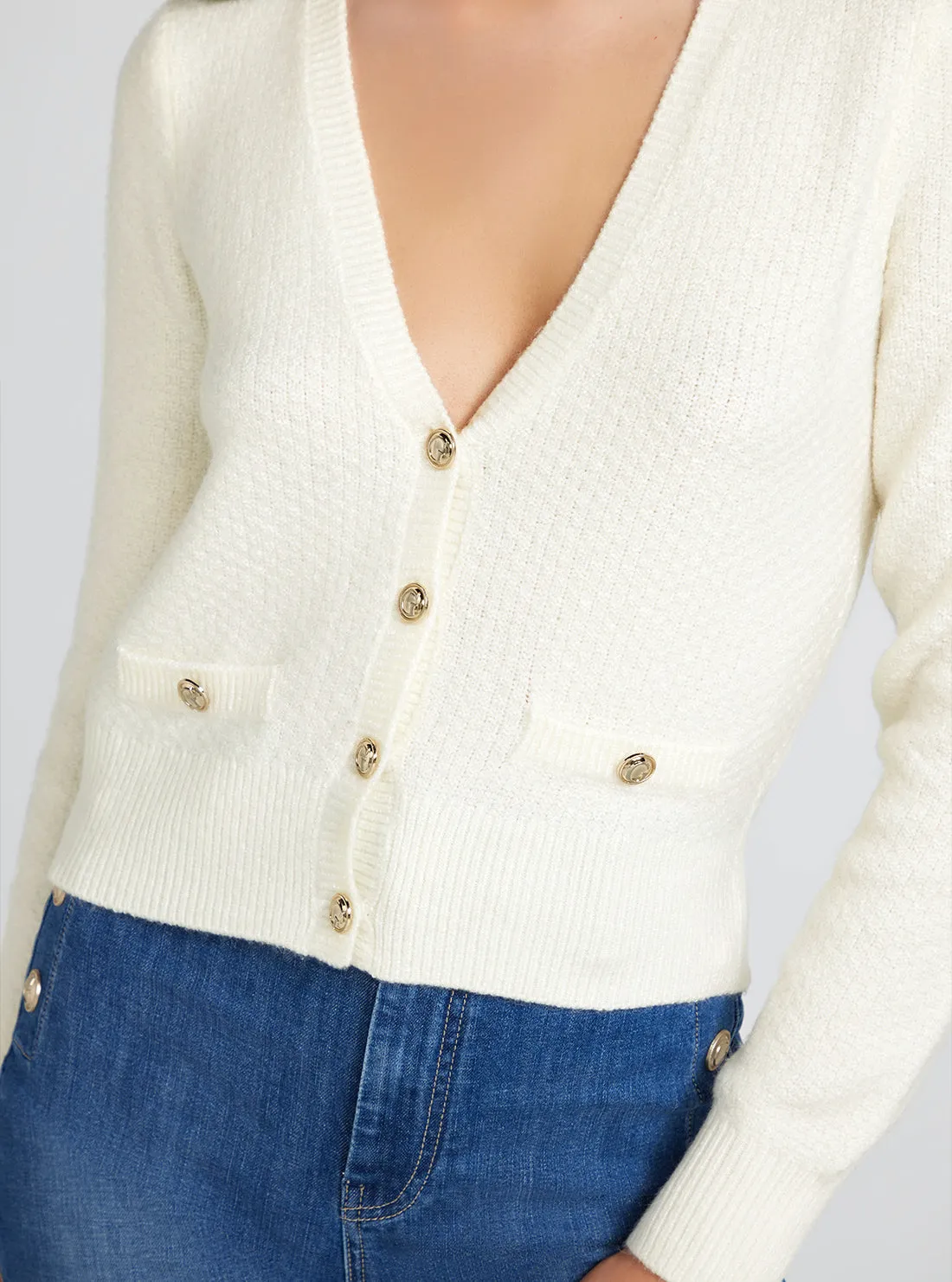 White Sophie Knit Top
