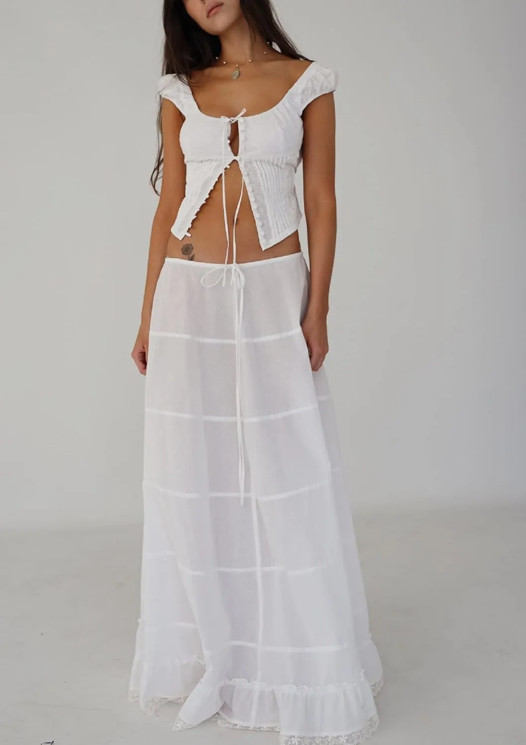 Women Lace Trim Crop Camis Low Cut Slim Fit Camisole Square Neck Tank Sleeveless Spaghetti Strap Tops Streetwear