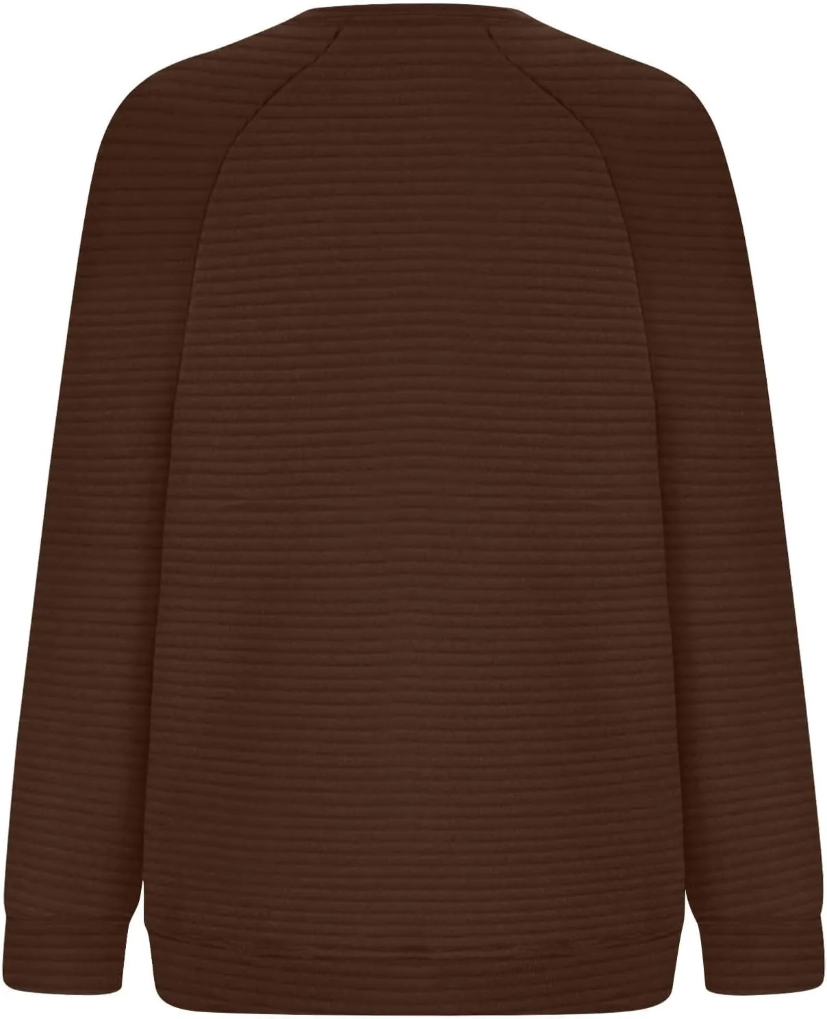 Women Sweatshirts Trendy Comfy Baggy Raglan Sleeve Crew Neck Blouses Shirts Solid Color Loose Fitting Lounge Tops
