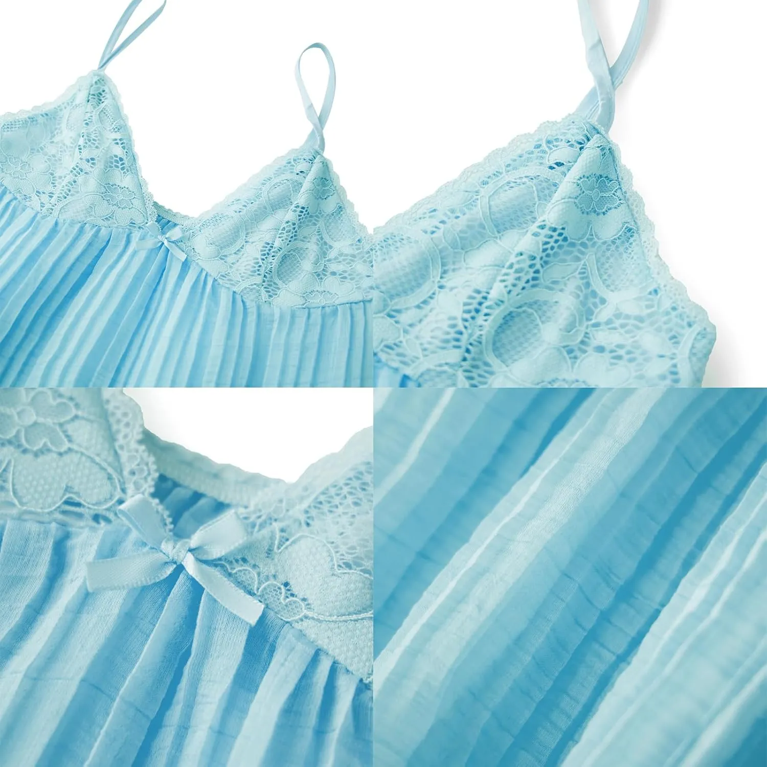 Women Y2K Fairy Pleated Camisole Coquette Spaghetti Strap V-Neck Lace Mesh Sheer Ruffle Hem Crop Tank Top Clubwear