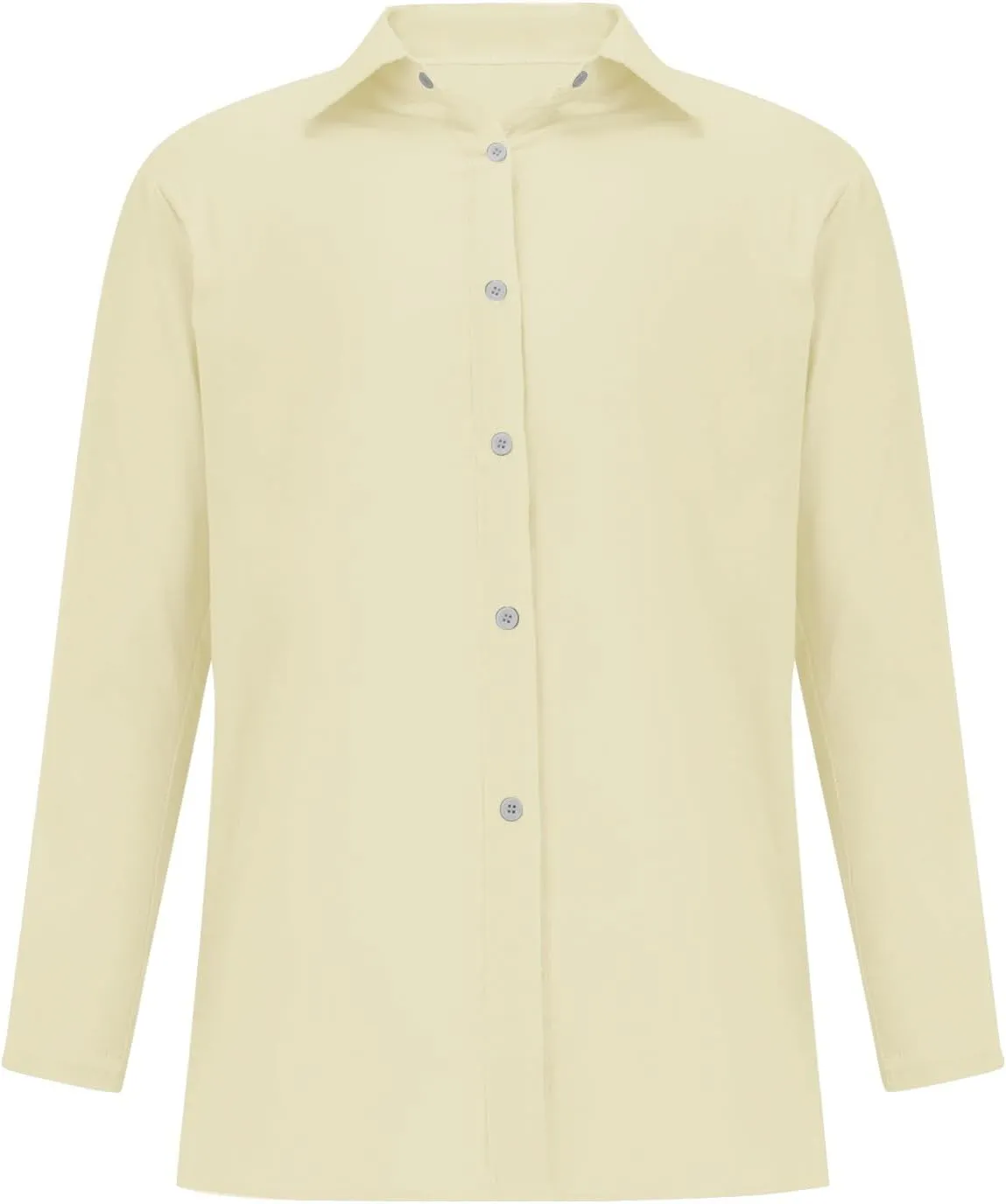 Womens Cotton Linen Shirts with Pockets Long Sleeve Button Down Oversized Tshirts Ladies Vacation Beach Work Tops