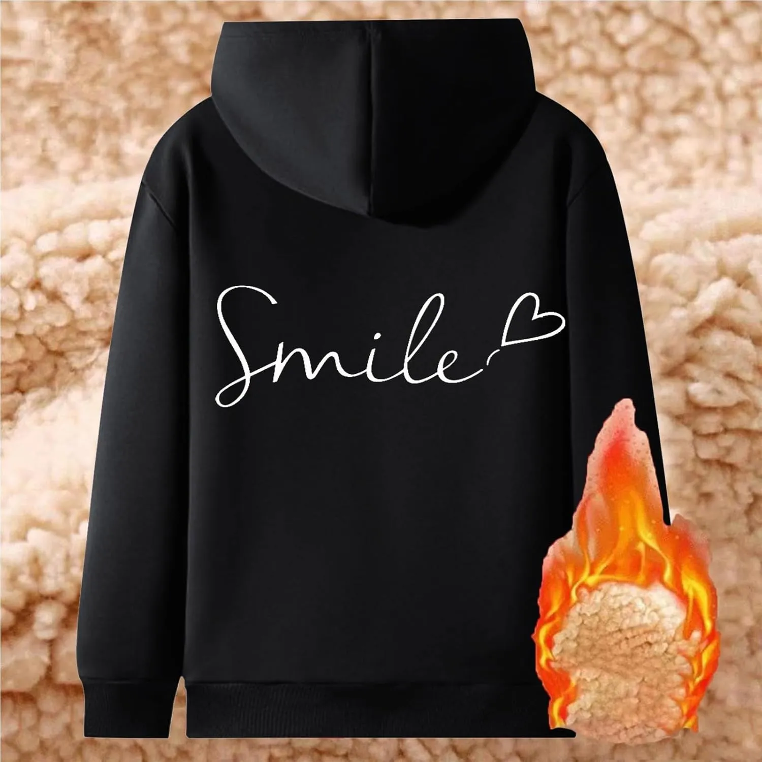 Women'S Fashion Hoodies & Sweatshirts Long Sleeve Drawstring Hoodies Print Oversized Fall Tops Clothes Long Neck